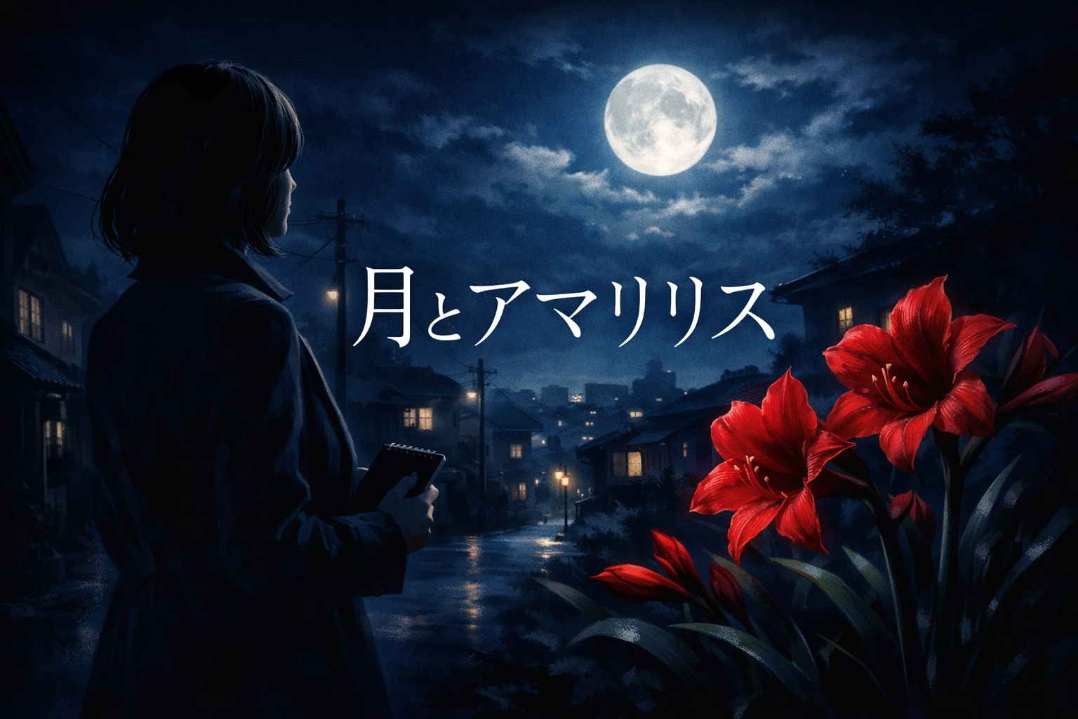 月とアマリリス